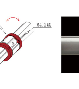 精益管旋轉套固定環安裝示意圖 精益管旋轉套固定環安裝示意圖