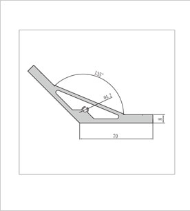 7070角鋁型材二維圖 7070角鋁型材二維圖
