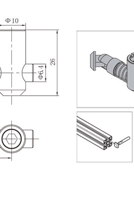 鋁型材斜角連接件技術參數(shù) 鋁型材斜角連接件技術參數(shù)