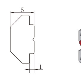 鋁型材方形螺母物理參數2 鋁型材方形螺母物理參數2