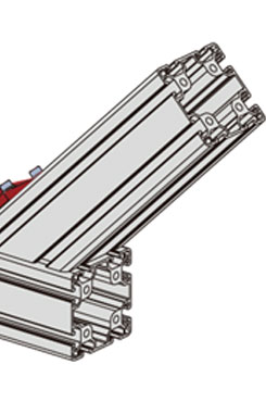 45規格135度鋁型材角件安裝示意圖2