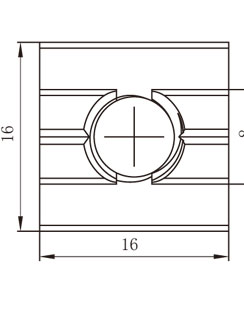鋁型材滑塊螺母物理參數(shù)1