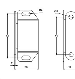 板碰門吸二維圖 板碰門吸二維圖